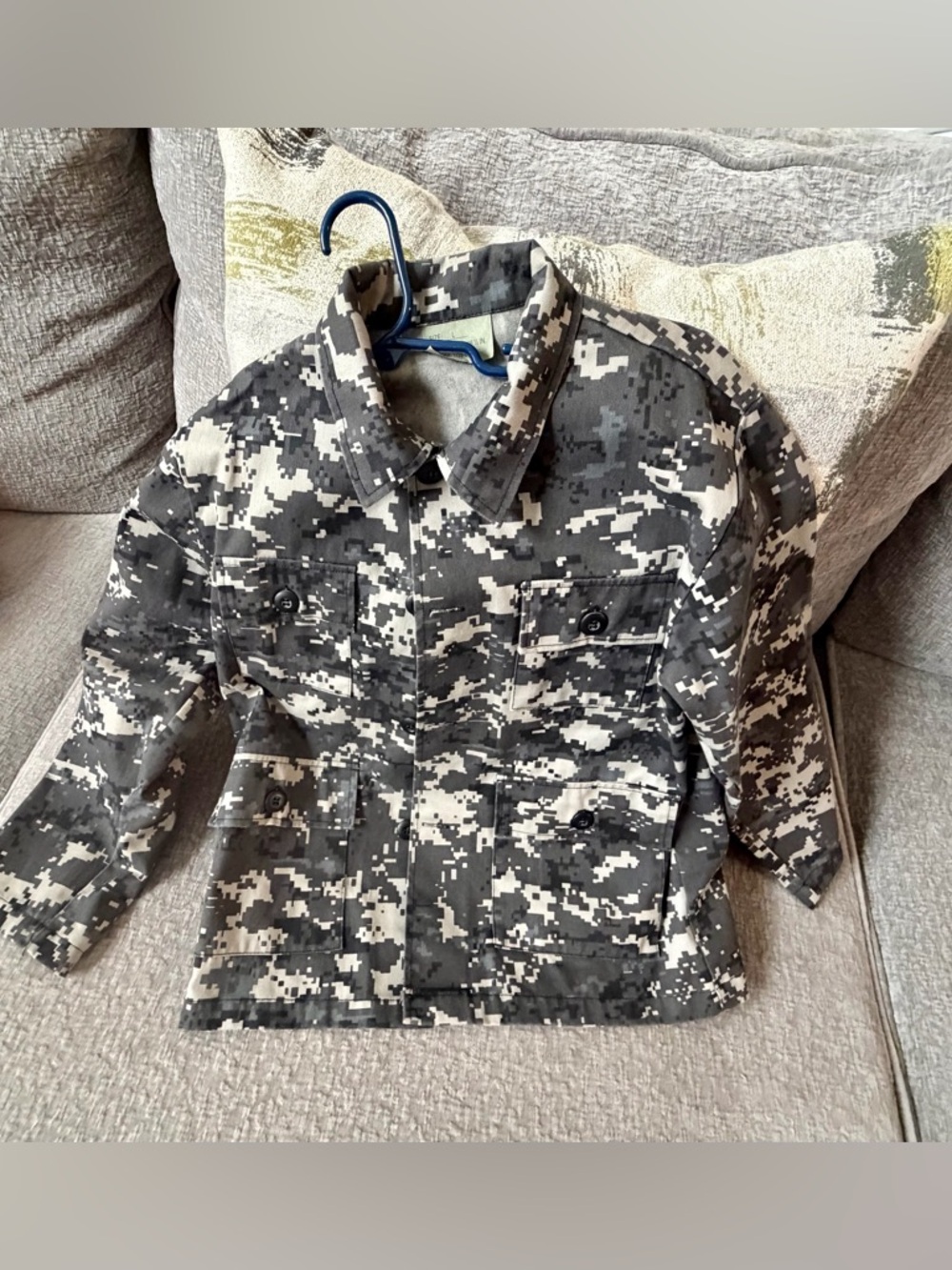 Rothco Kids Digital Camo Jacket/Shacket - Black, Gray, White